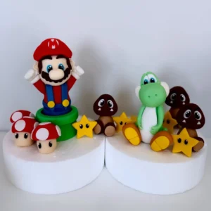 Super Mario, Dino, seened ja tähekesed. suur tordikaunistamise komplekt.